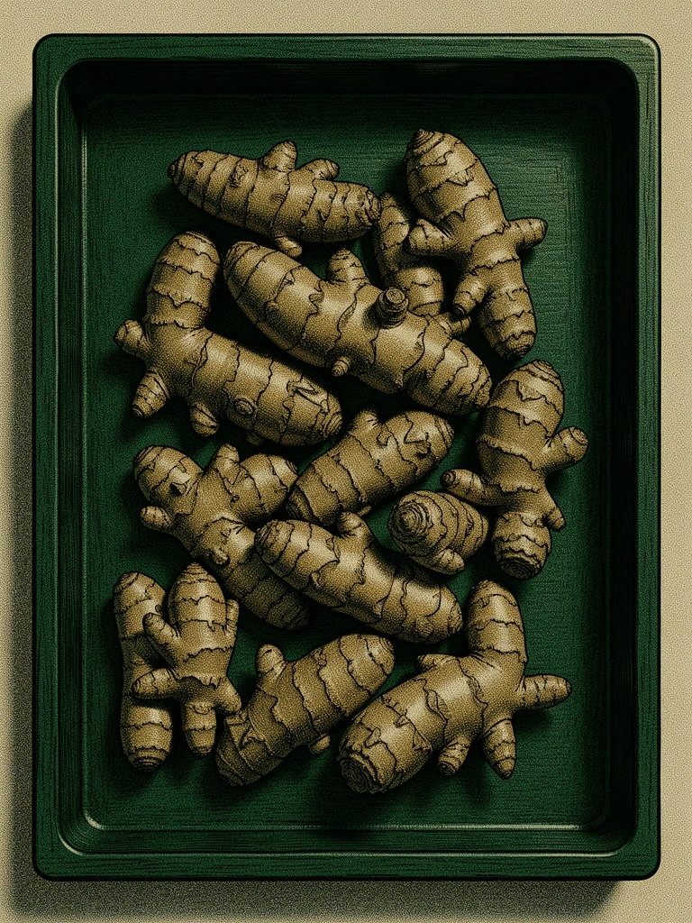 Racines de gingembre et curcuma